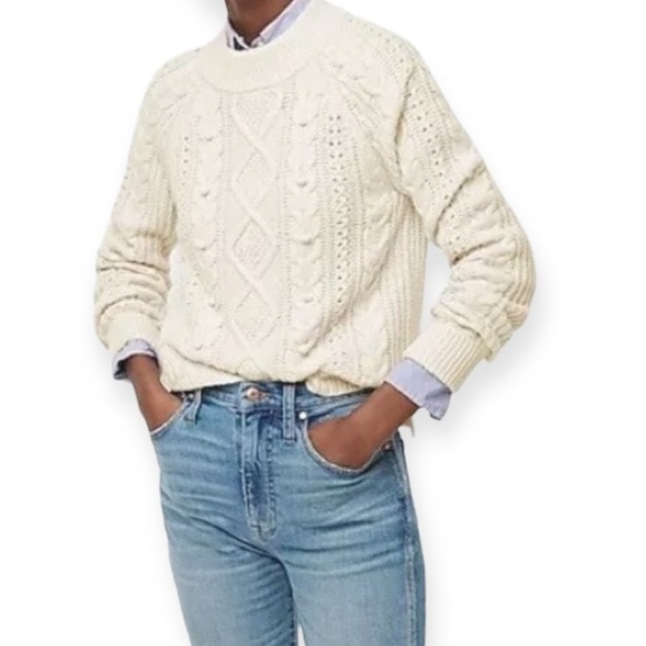 J.Crew Popcorn cable-knit sweater - Picture 4 of 4
